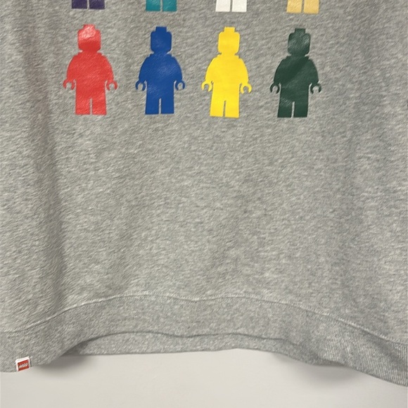Target Lego long sleeve gray multicolored mini figure graphic Men‎ Sweatshirt M - Picture 7 of 8